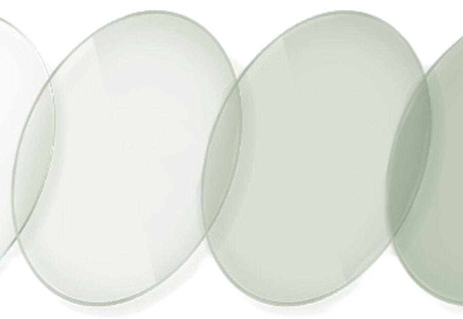 Verre solaire teinte degrade